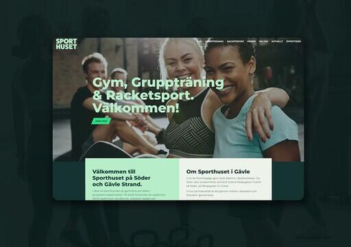 Sporthuset i Gävle - Ny hemsida designad av webbyrån GoWeb i Gävle.
