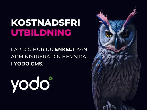 Kostnadsfri webbutbildning i Yodo CMS